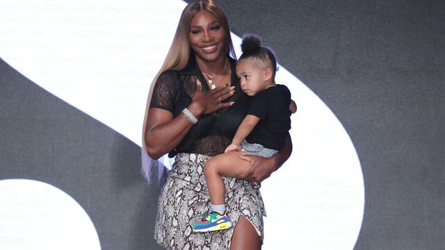 Serena Williams and daughter Olympia