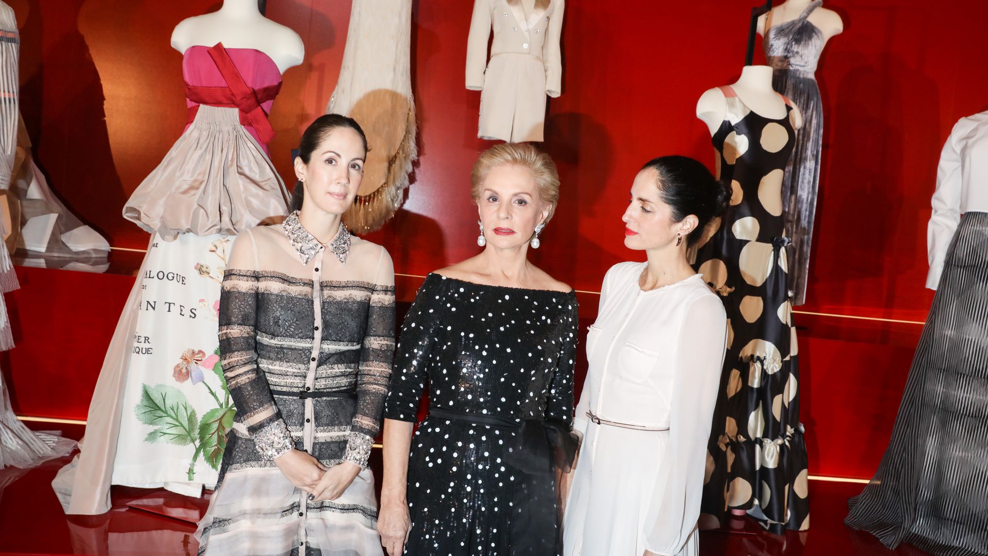 Patricia Lansing, Carolina Herrera, and Carolina Herrera de Baez attend "An Evening Honoring Carolina Herrera" Lincoln Center Corporate Fund Gala at Alice Tully Hall at Lincoln Center on December 6, 2016 in New York City. (Photo by Rebecca Smeyne/Getty Images)
