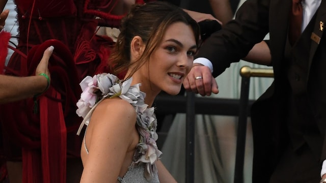 Vittoria Ceretti is seen ahead of the Jeff Bezos and Lauren Sanchez wedding