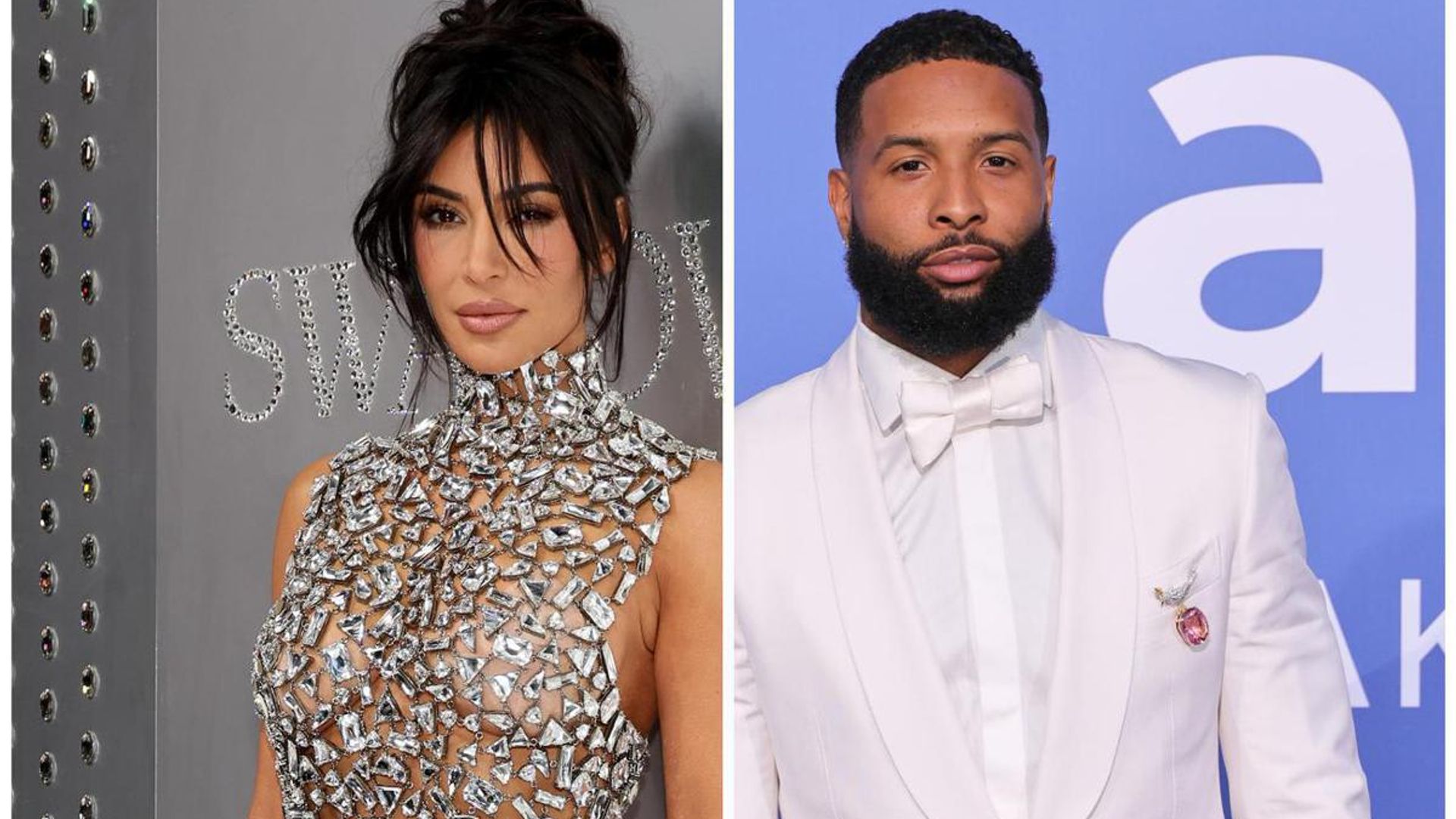Kim Kardashian and Odell Beckham Jr. wear matching leather outfits amid romance rumors
