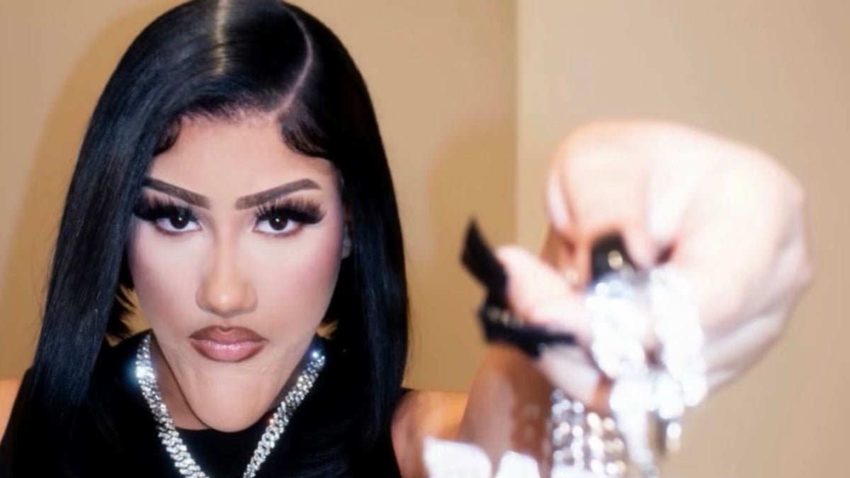 North West adds an exaggerated prosthetic chin to transform into Natalie Nunn for Halloween 2026
