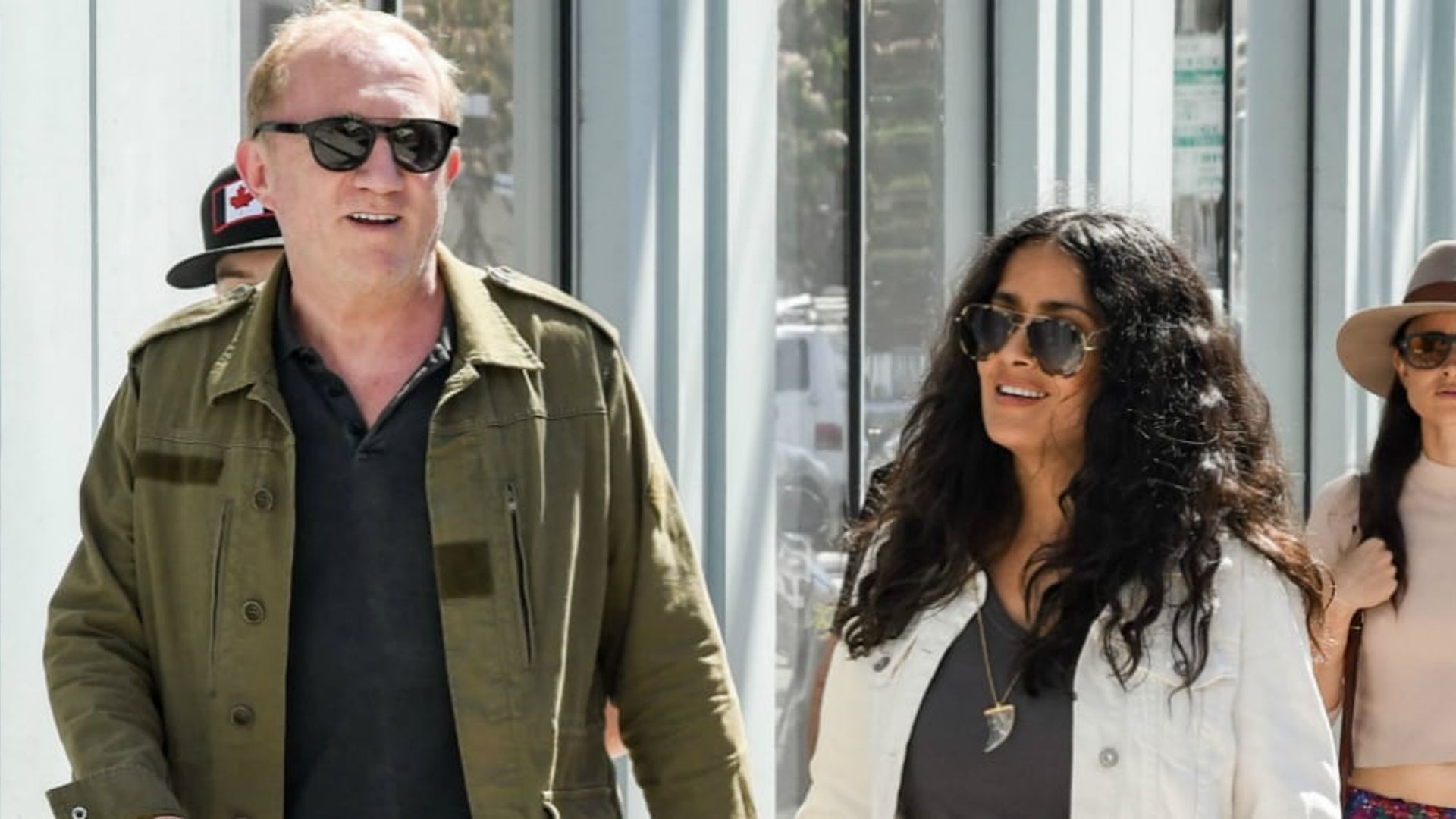 Shopping spree! Salma Hayek hits Rodeo Drive with stepchildren Mathilde and Augustin