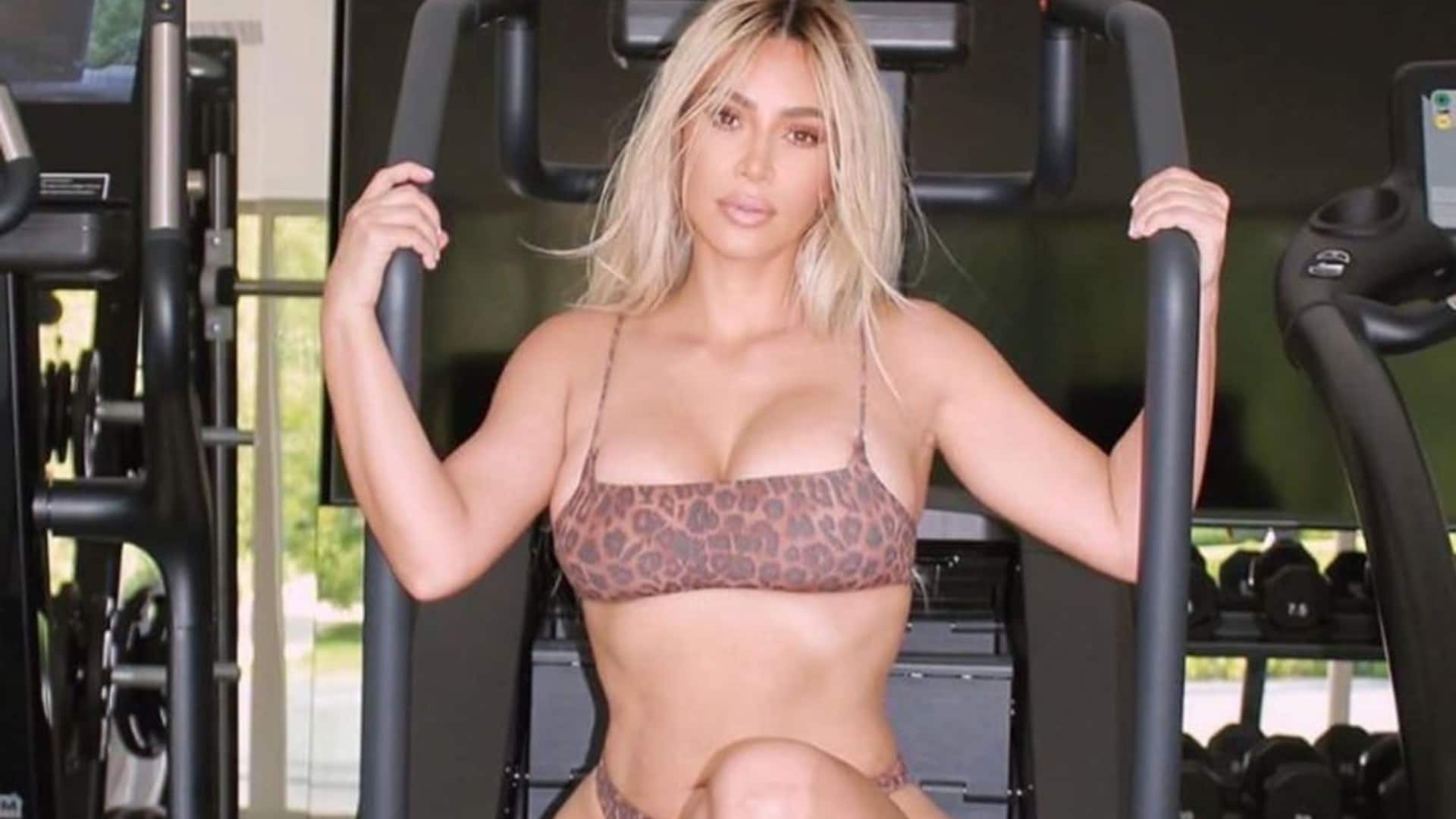 Kim Kardashian workout