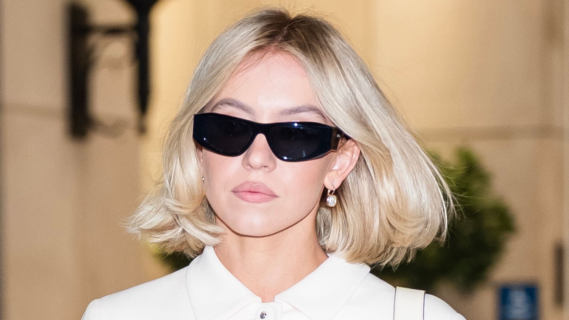 Sydney Sweeney is seen in Midtown on November 04, 2025 in New York City.