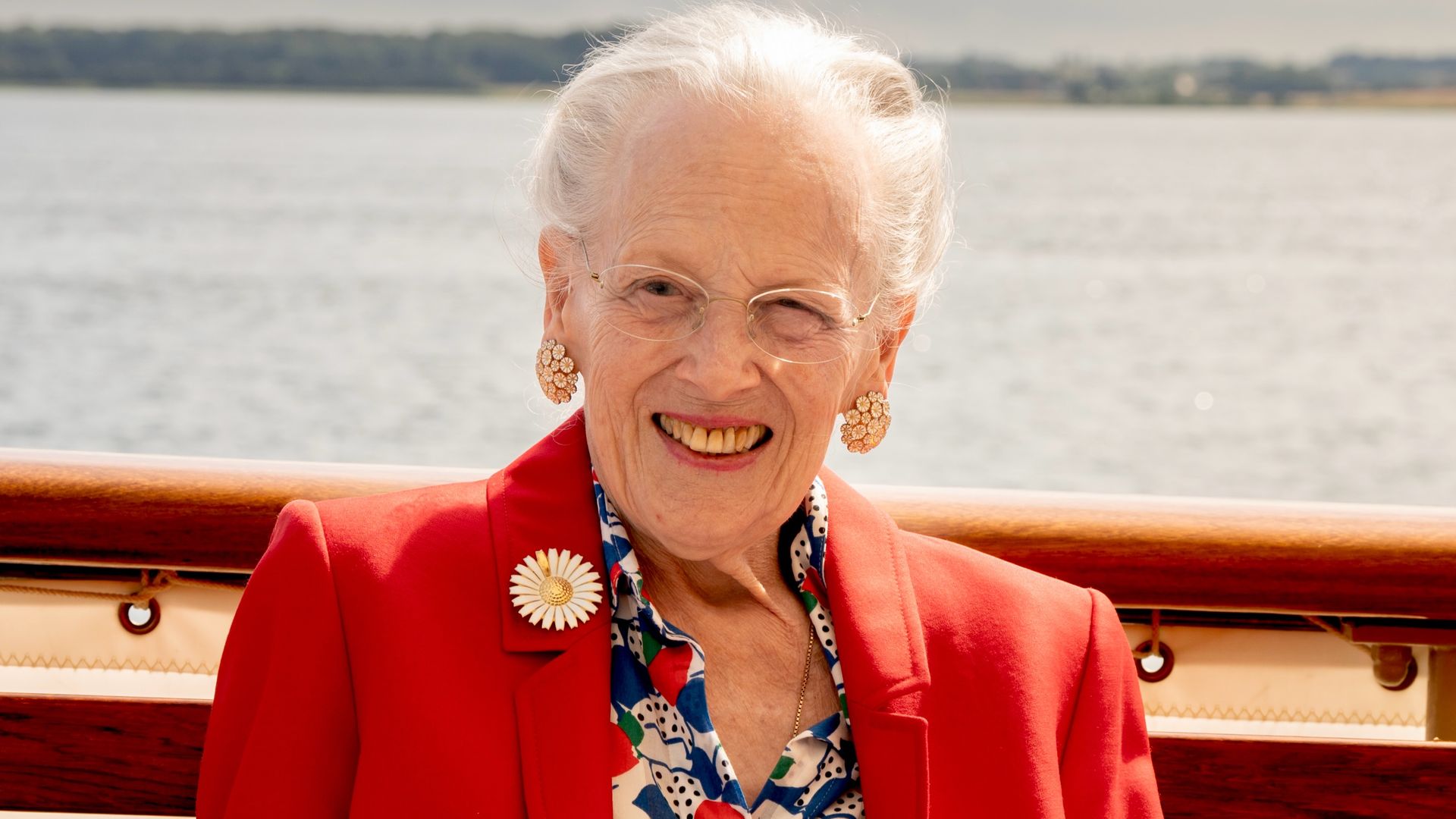 Queen Margrethe is all smiles during sentimental outing aboard the Dannebrog after Crown Prince Christian's touching gesture