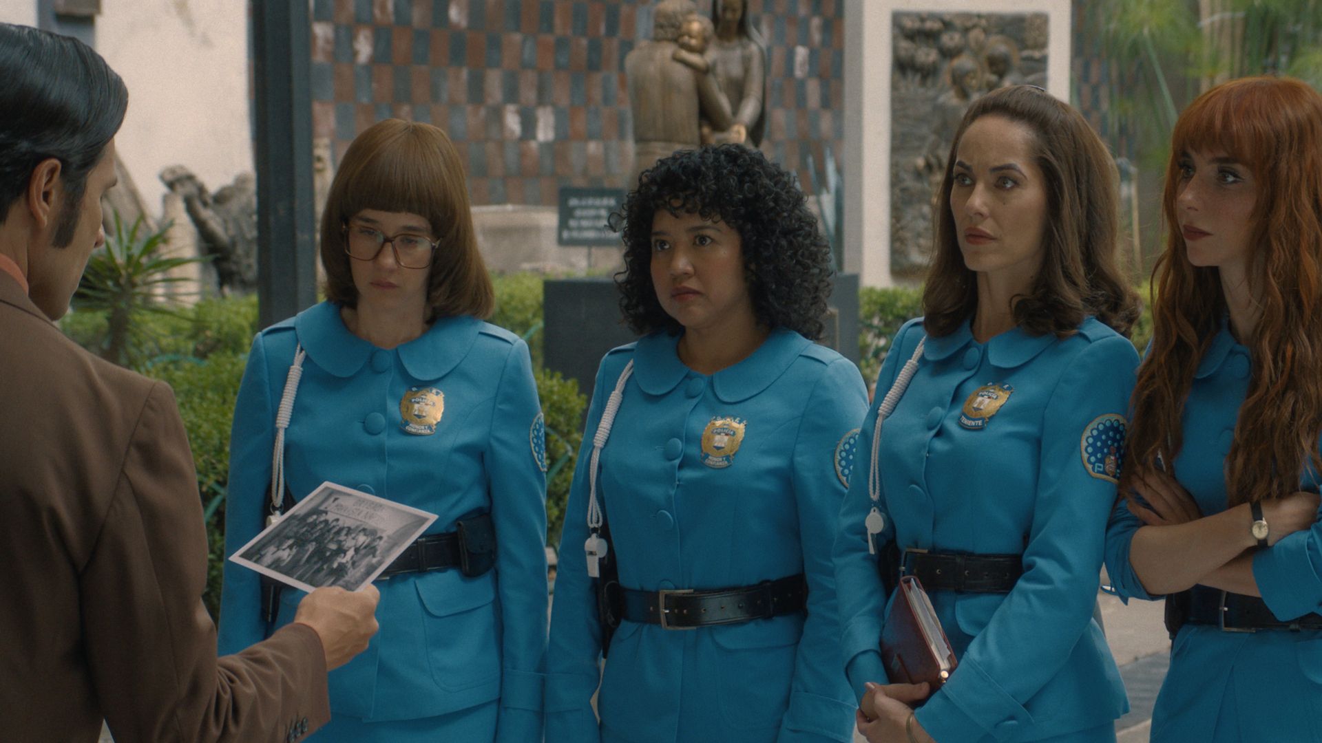 Ximena Sariñana, Amorita Rasgado, Bárbara Mori and Natalia Téllez in "Women in Blue (Las Azules)," now streaming on Apple TV.
