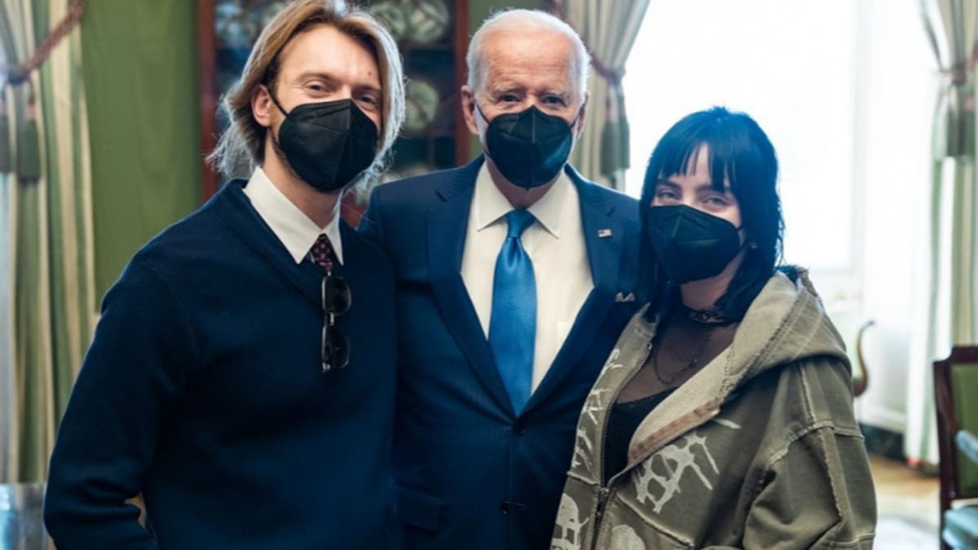 Billie Eilish and Finneas meet President Biden and his dog