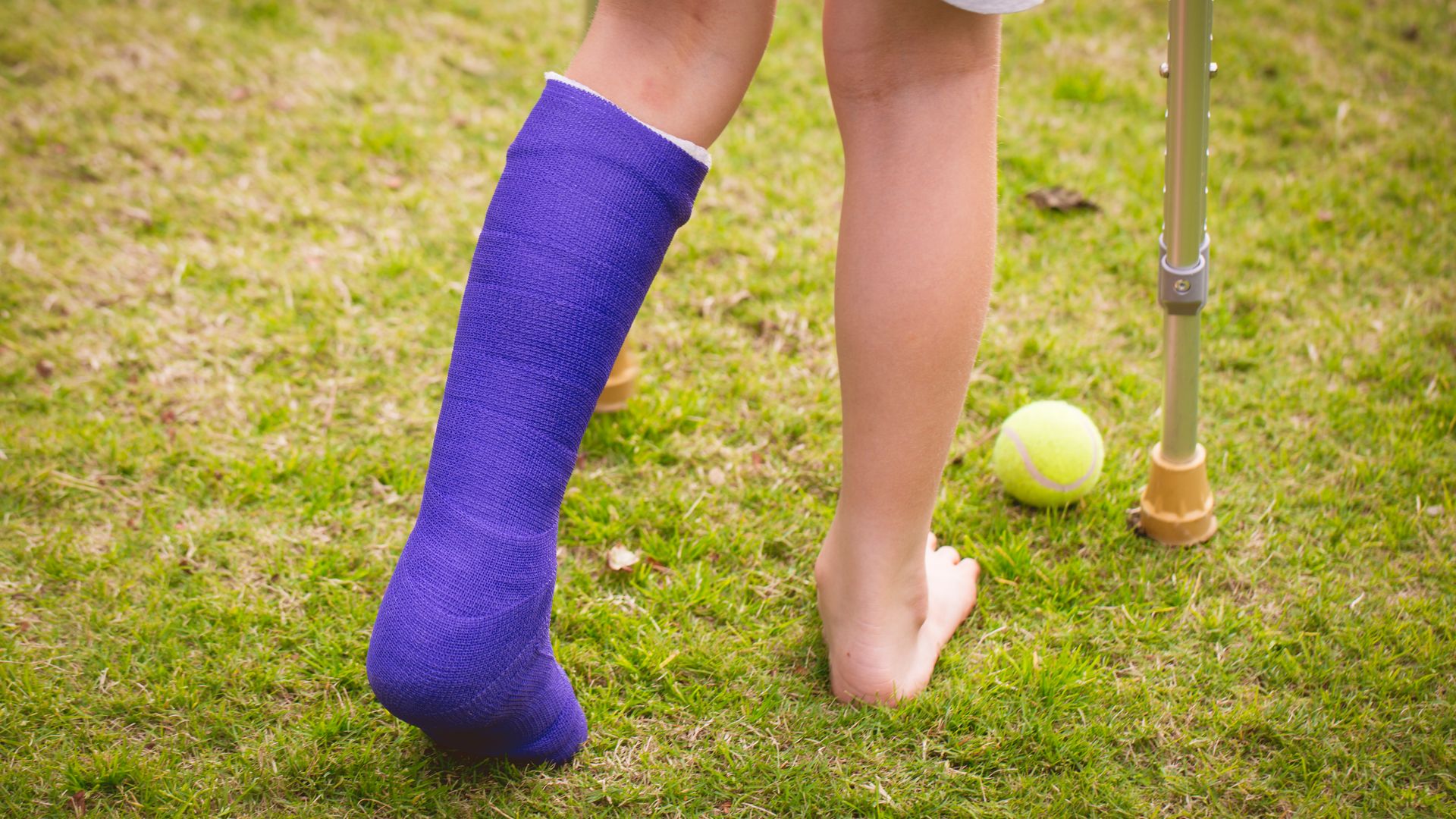 A child may be happily jumping one moment and refusing to walk the next.