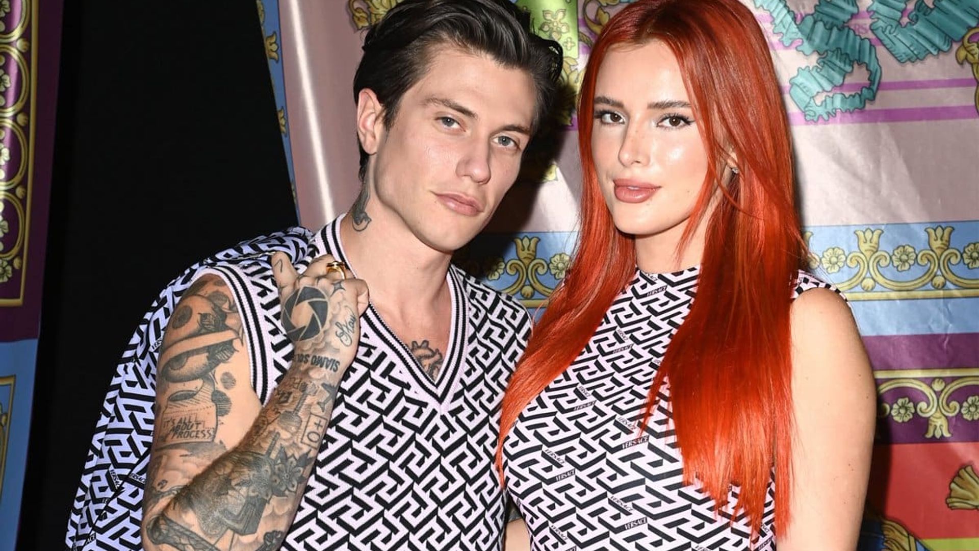 Bella Thorne and fiancé Benjamin Mascolo stun in matching ensembles for Milan Fashion Week