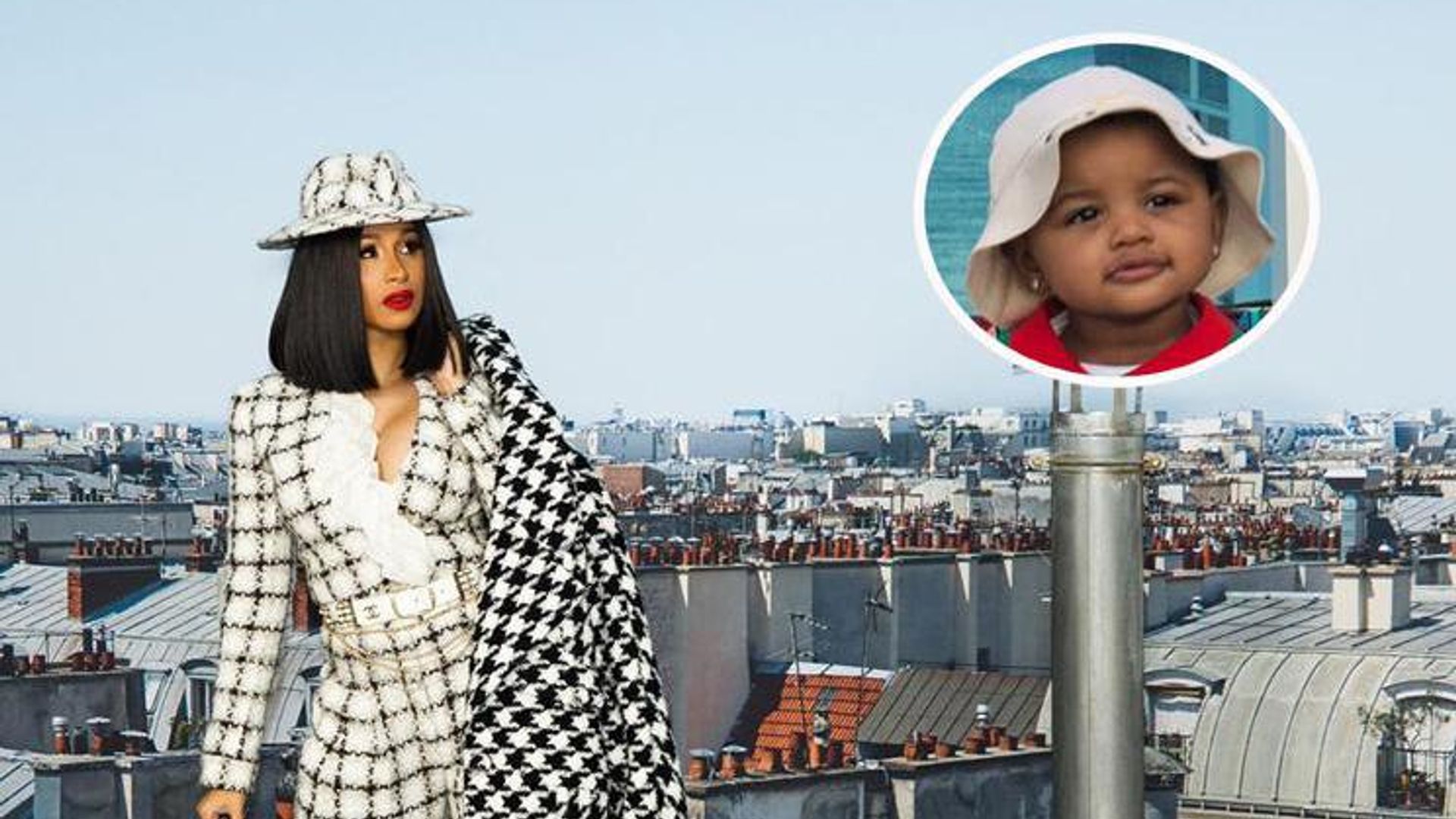 Cardi B's daughter shows off diamond studs after trip to piercing studio