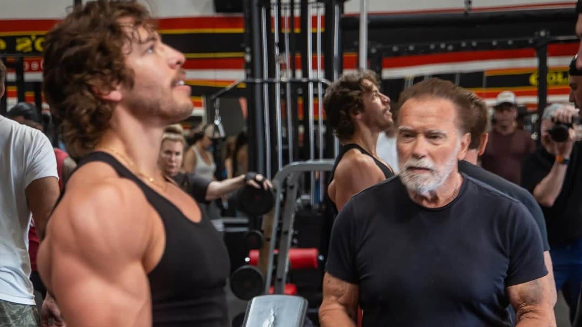Joseph Baena bodybuilding competition physique Arnold Schwarzenegger son