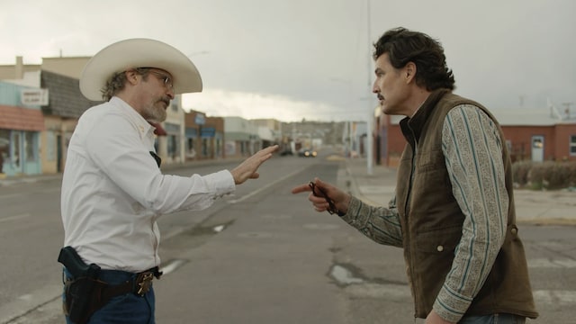 Joaquin Phoenix and Pedro Pascal in 'Eddington'