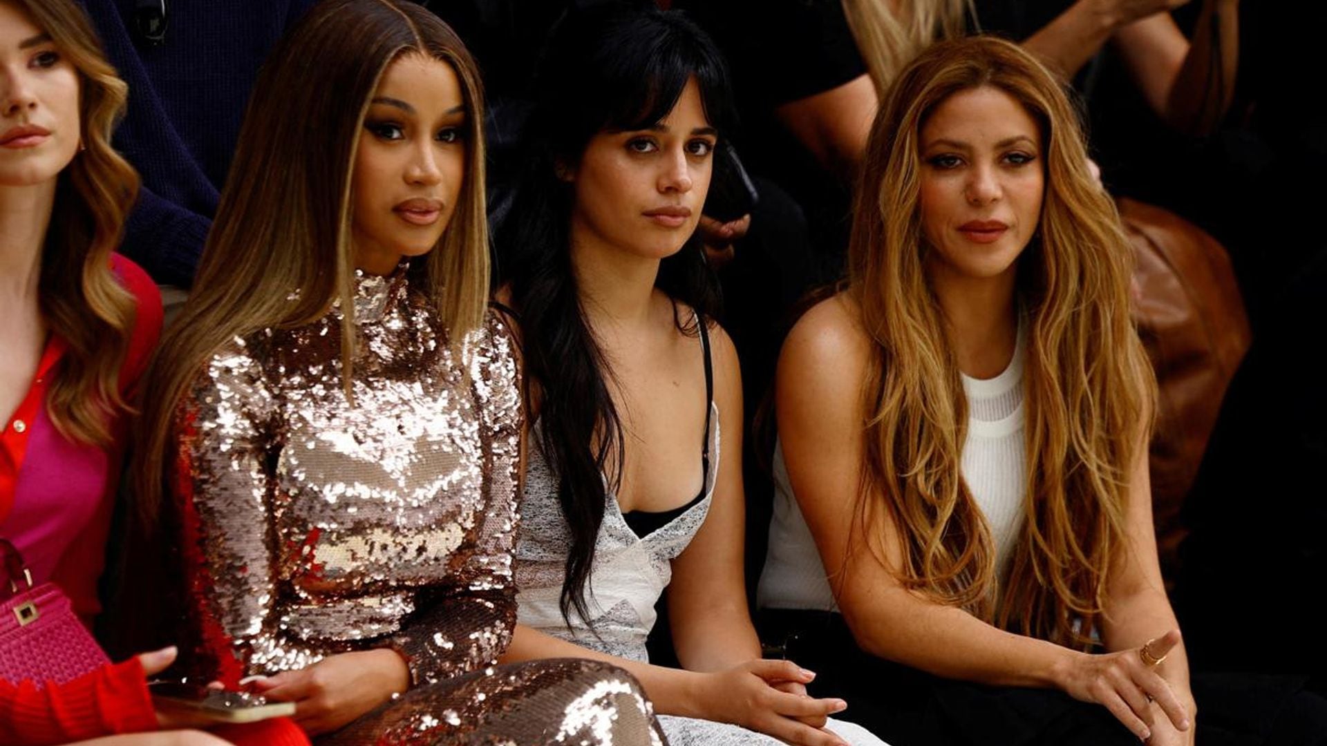 Shakira, Cardi B and Camila Cabello together at the Fendi Haute Couture show in Paris