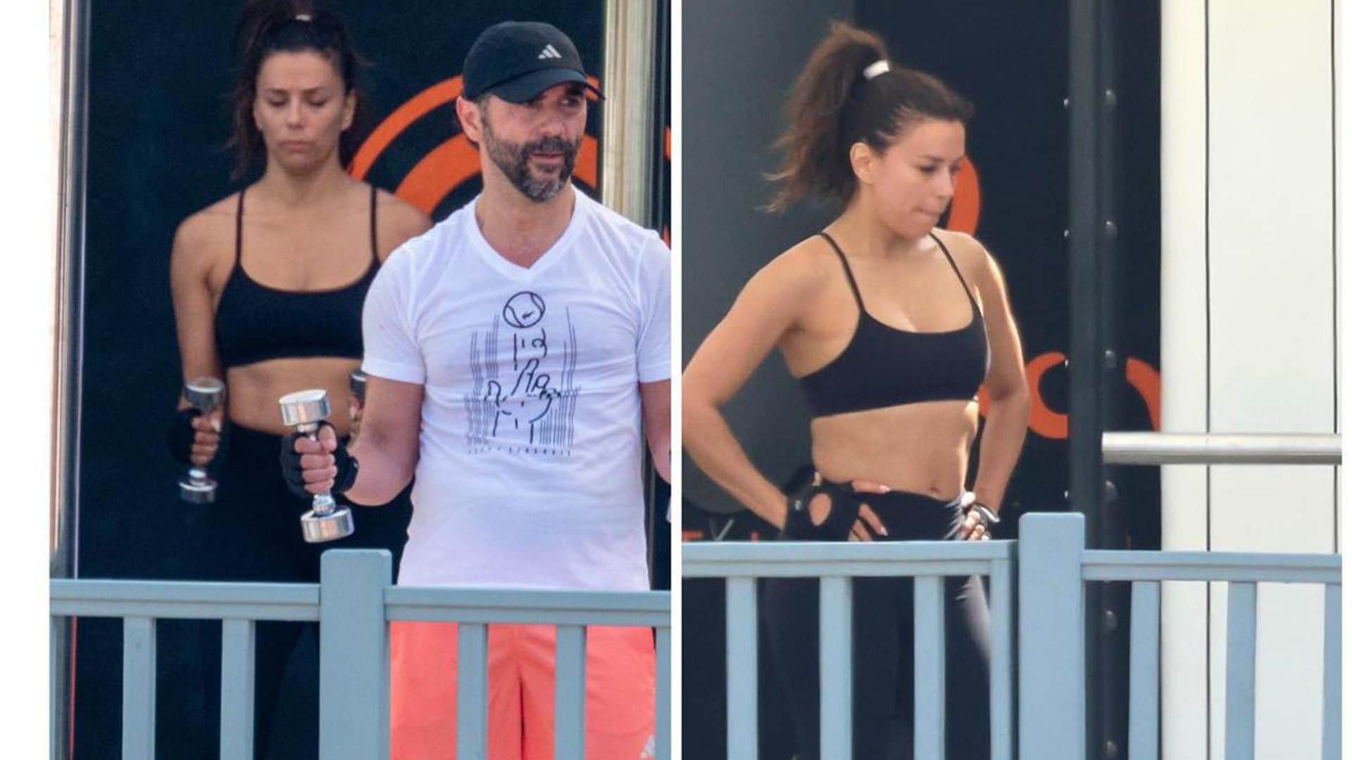 Eva Longoria and José Bastón are couple goals during intense workout session