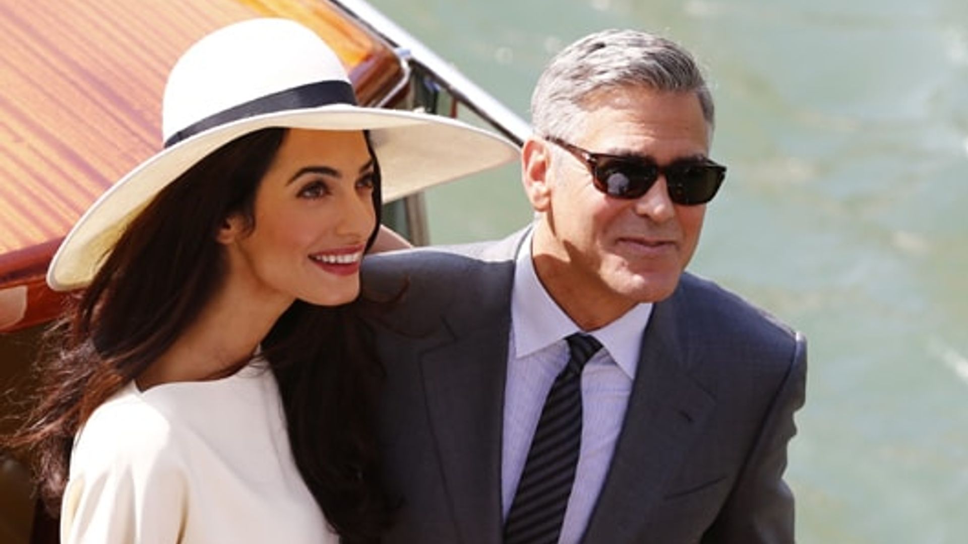 George Clooney and wife Amal welcome Ed Norton to Lake Como
