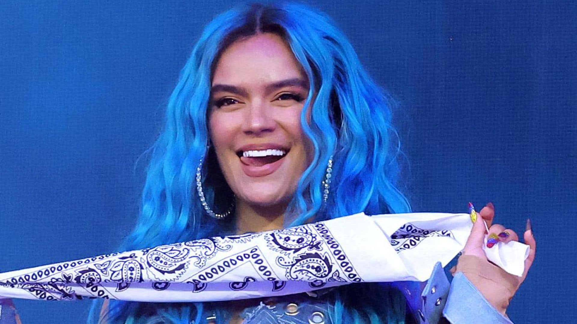 Karol G goes back to blue hair for ‘special’ Tiny Desk performance: WATCH