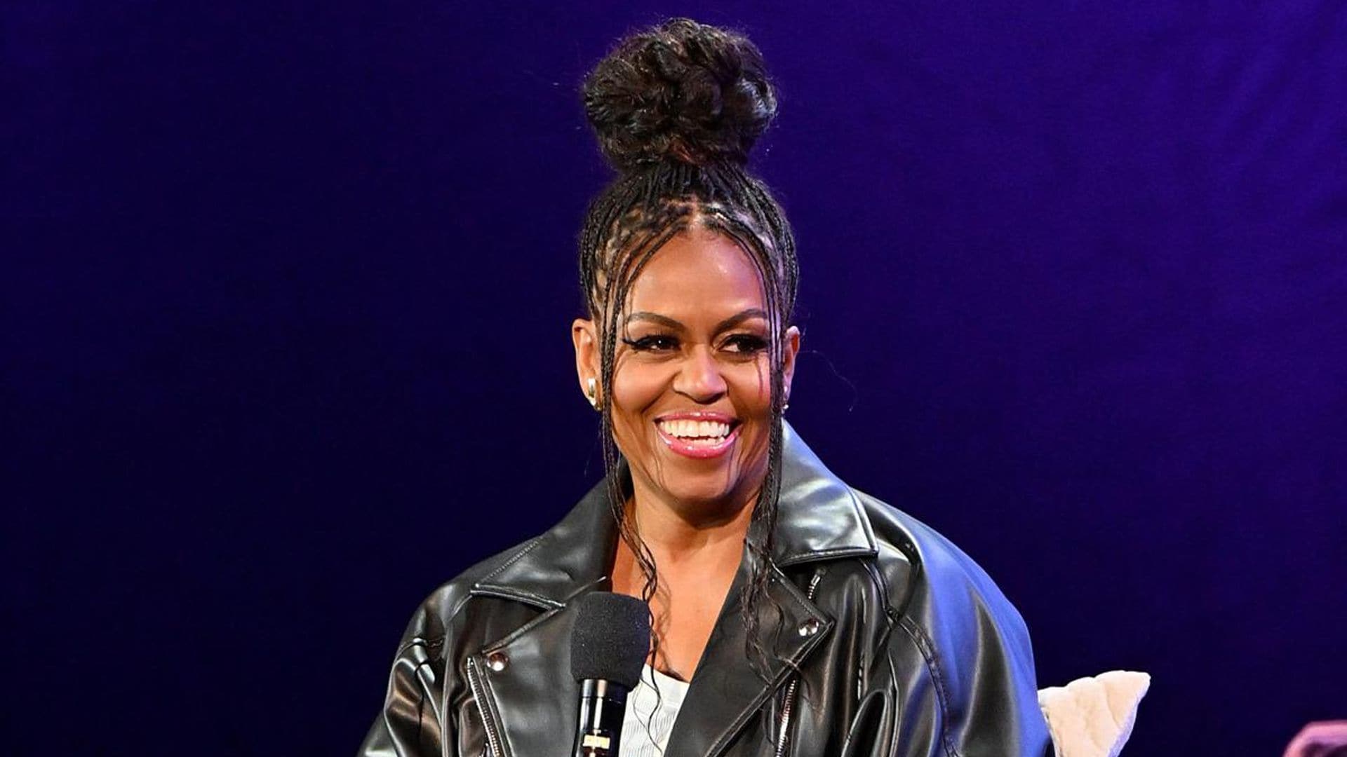 Michelle Obama continues embracing her natural hair with her latest hairstyle