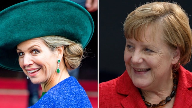 Queen Maxima and Angela Markel