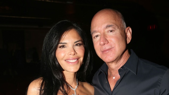  Lauren Sanchez and Jeff Bezos attend the opening night of "Sunset BLVD" at St James Theater on October 20, 2024 in New York City. (Photo by Bruce Glikas/WireImage)