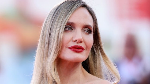Angelina Jolie attends a red carpet for "Maria" during the 81st Venice International Film Festival on August 29, 2024 in Venice, Italy. 