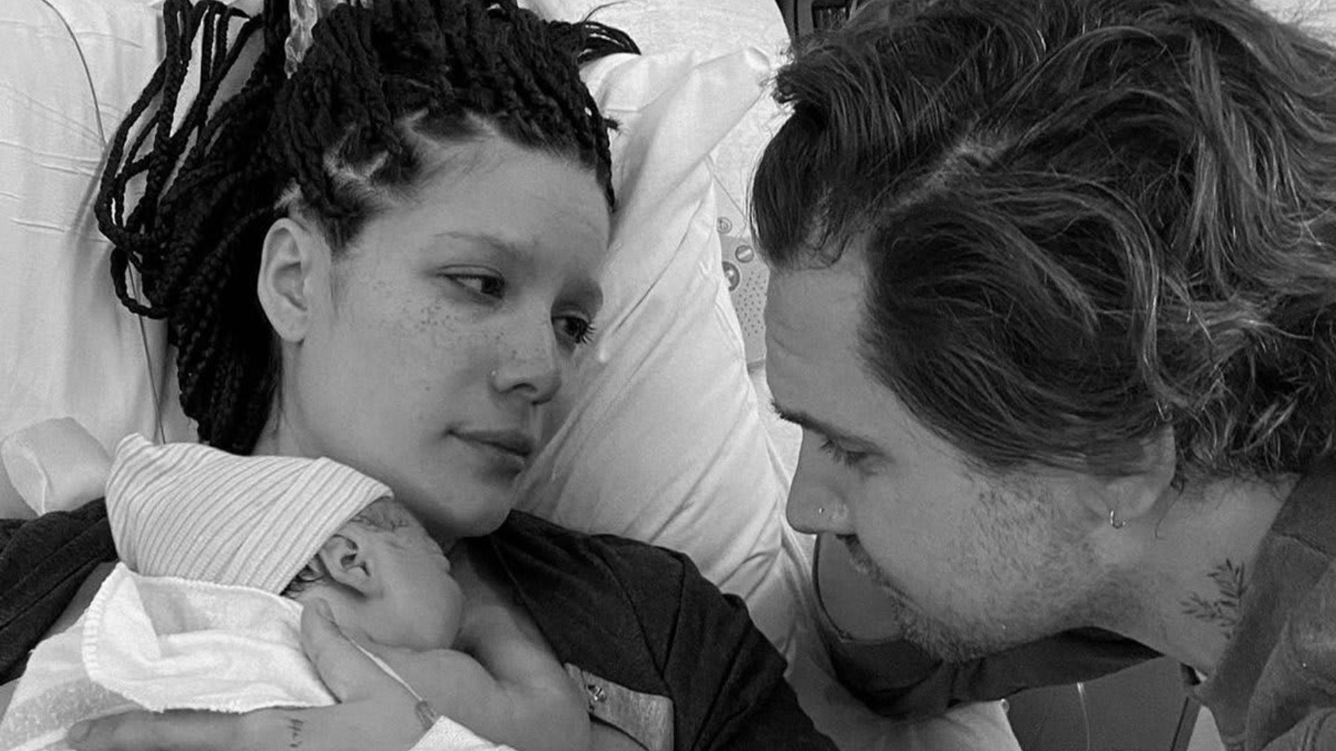 Halsey shares photos of baby Ender’s face for the first time