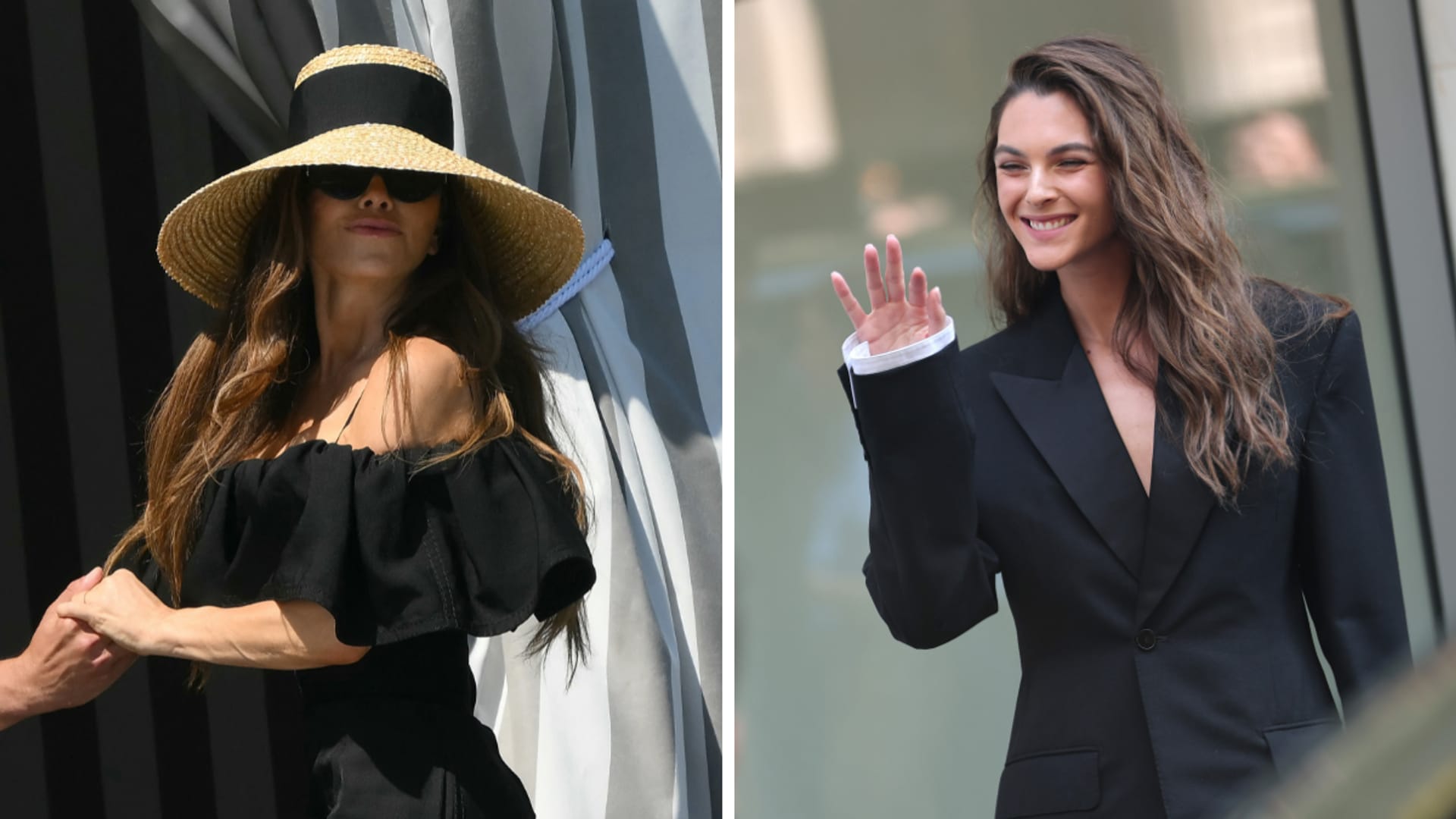 Lauren Sánchez Bezos and Leonardo DiCaprio's girlfriend, Vittoria Ceretti, wears stilettos while walking the rocky Ibiza shore