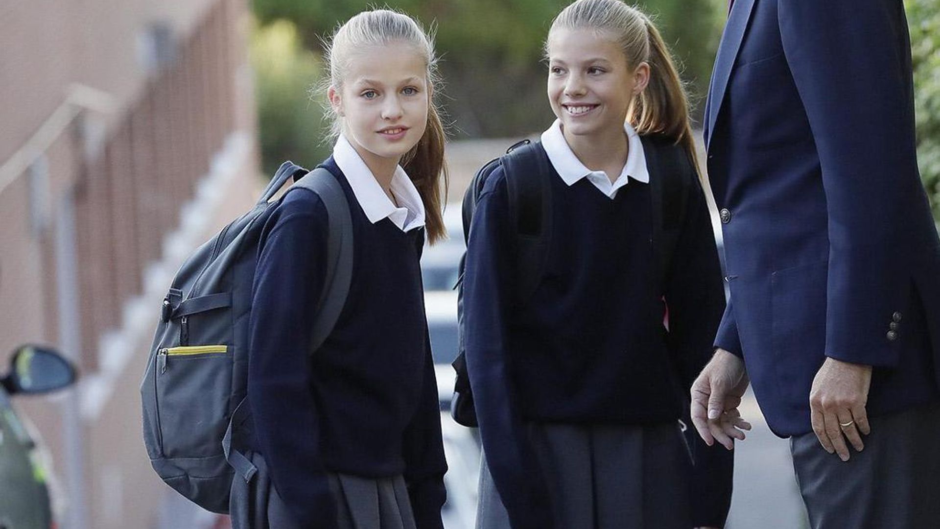 Spain's Princesses Leonor and Sofia return to school