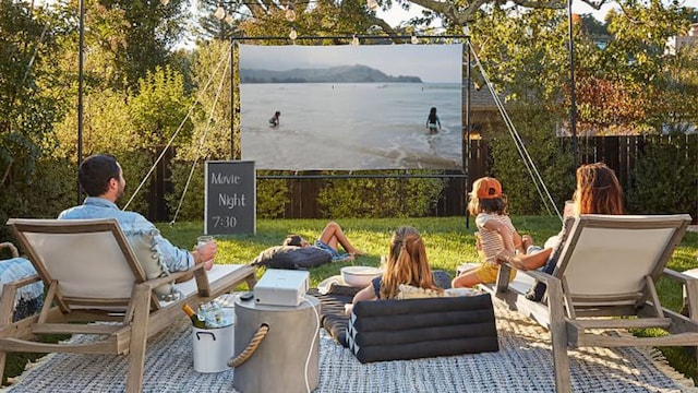 Outdoor Movie Screen from Pottery Barn
