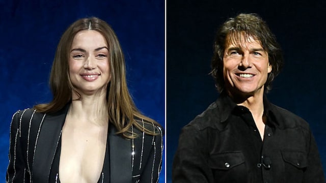 Ana de Armas and Tom Cruise