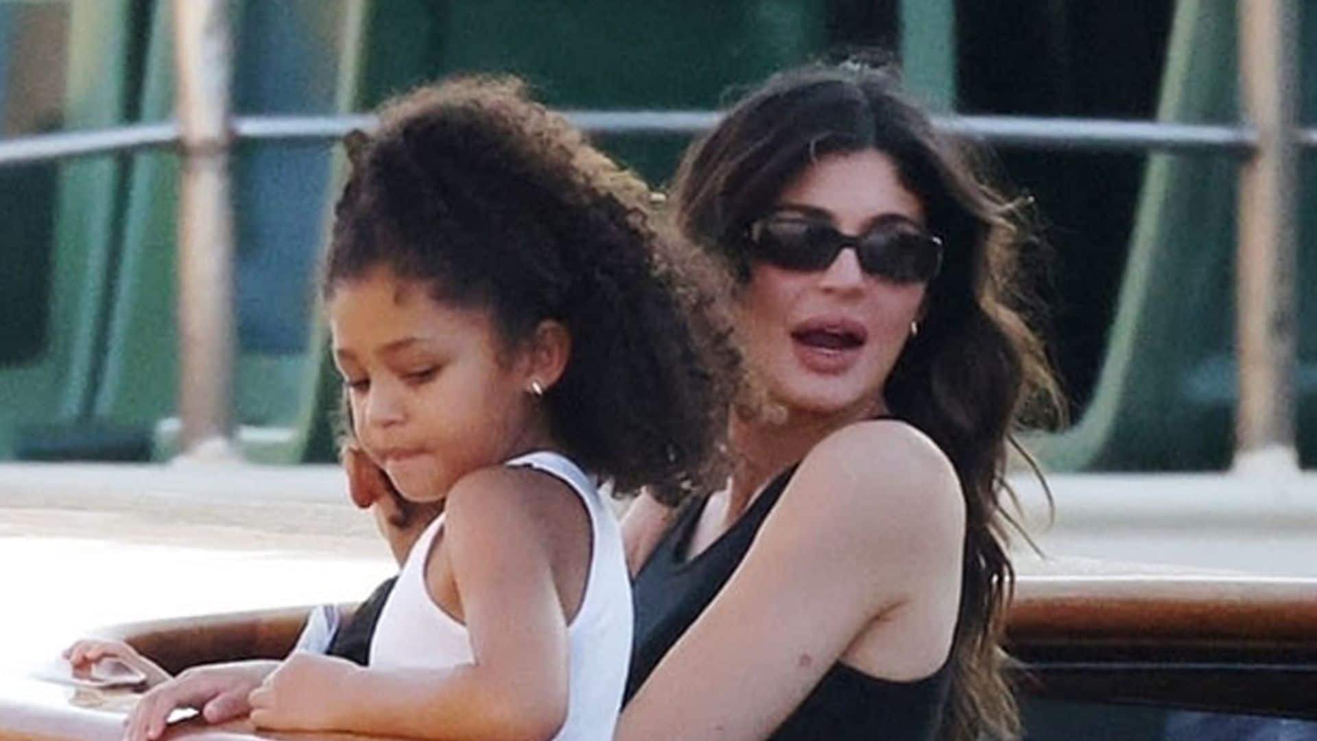 Kylie Jenner and Stormi twin in matching robes during sweet yacht moment on luxe Italian getaway