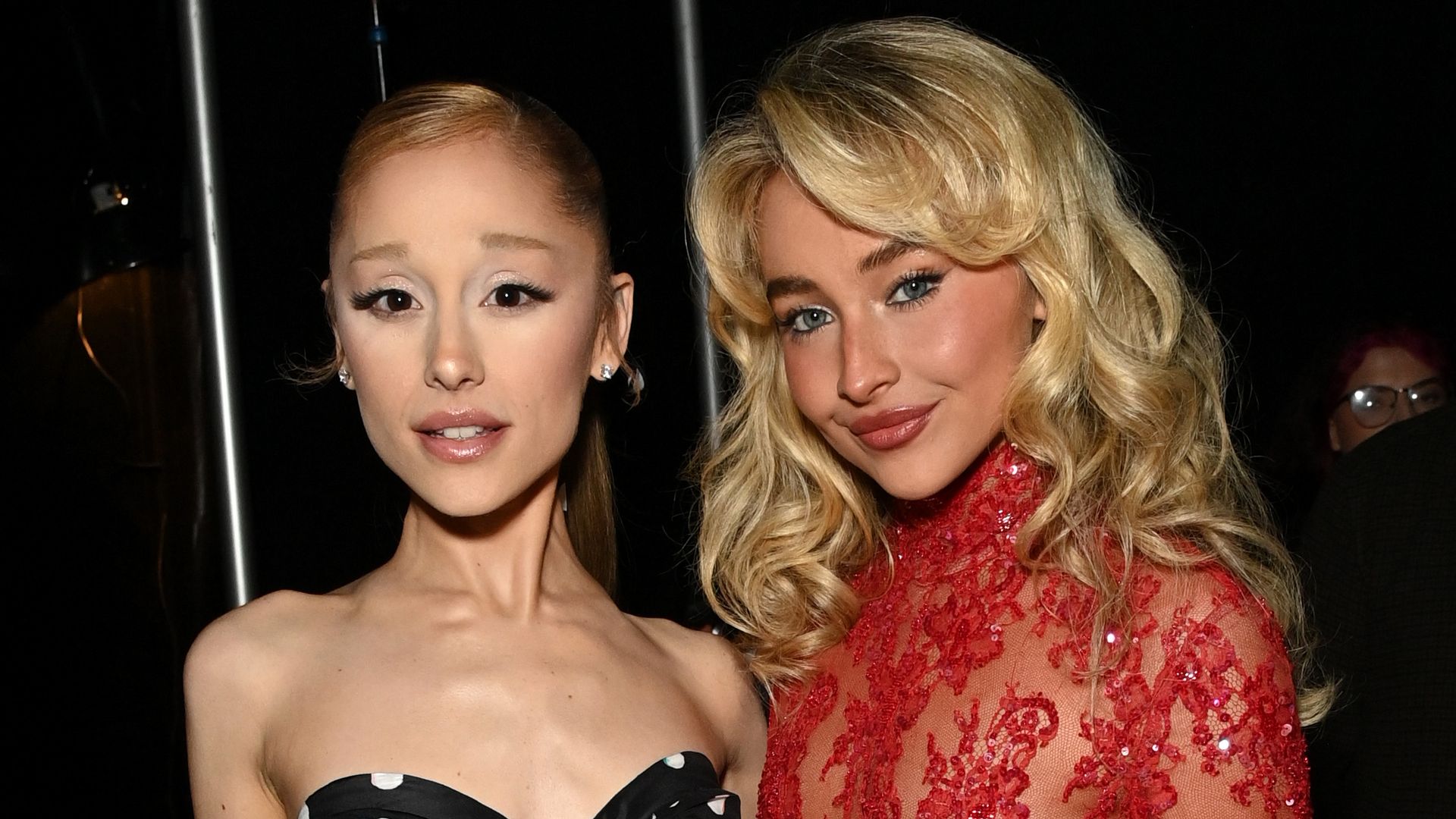 Ariana Grande and Sabrina Carpenter share sweet ‘full circle’ moment backstage at the 2025 MTV VMAs