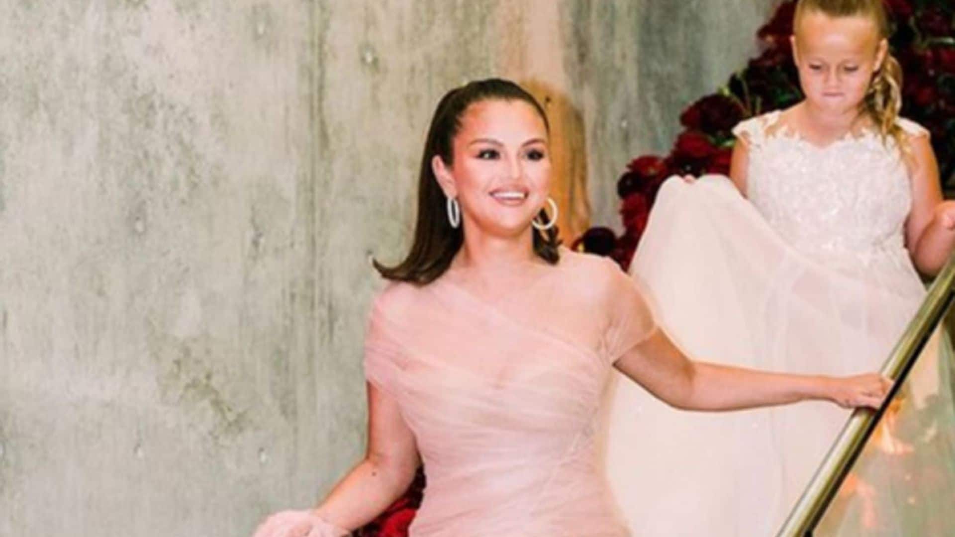 Selena Gomez stuns in a beautiful Versace gown