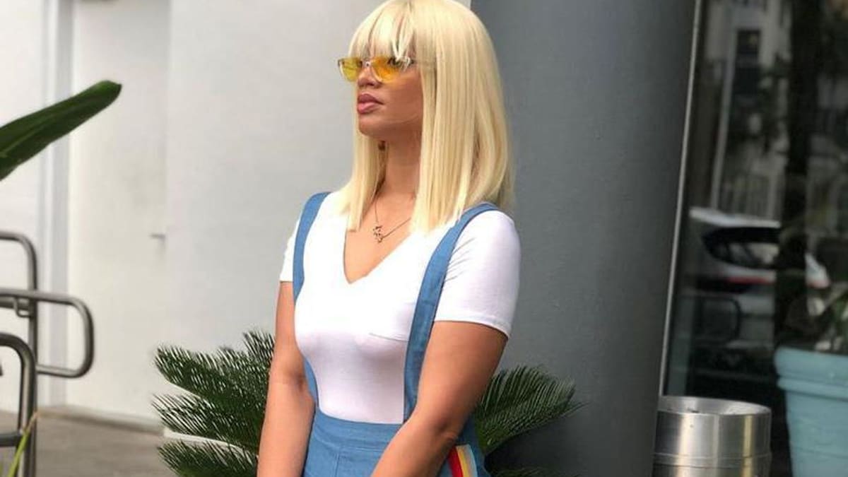 Dascha Polanco reveals her new platinum blonde locks
