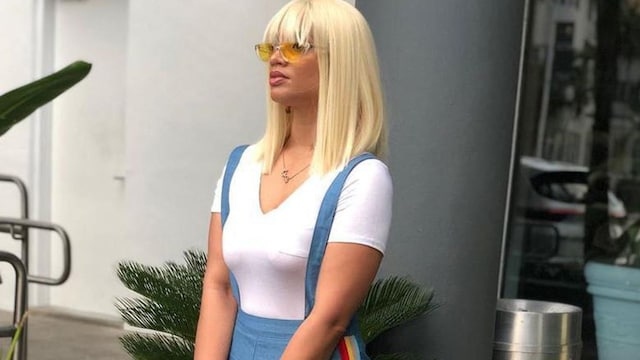 Dascha Polanco has platinum blonde hair