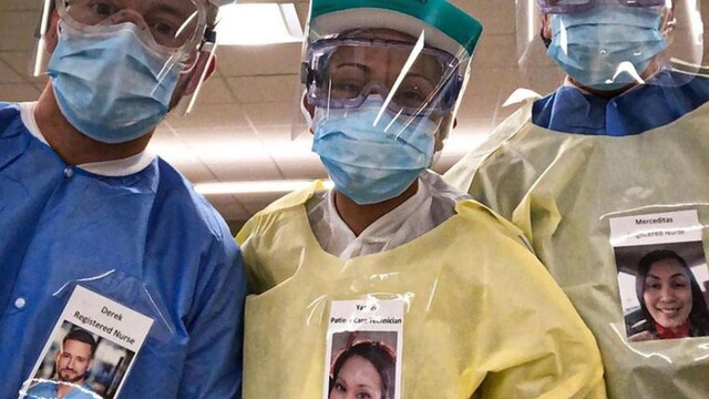 Healthcare workers share their pictures