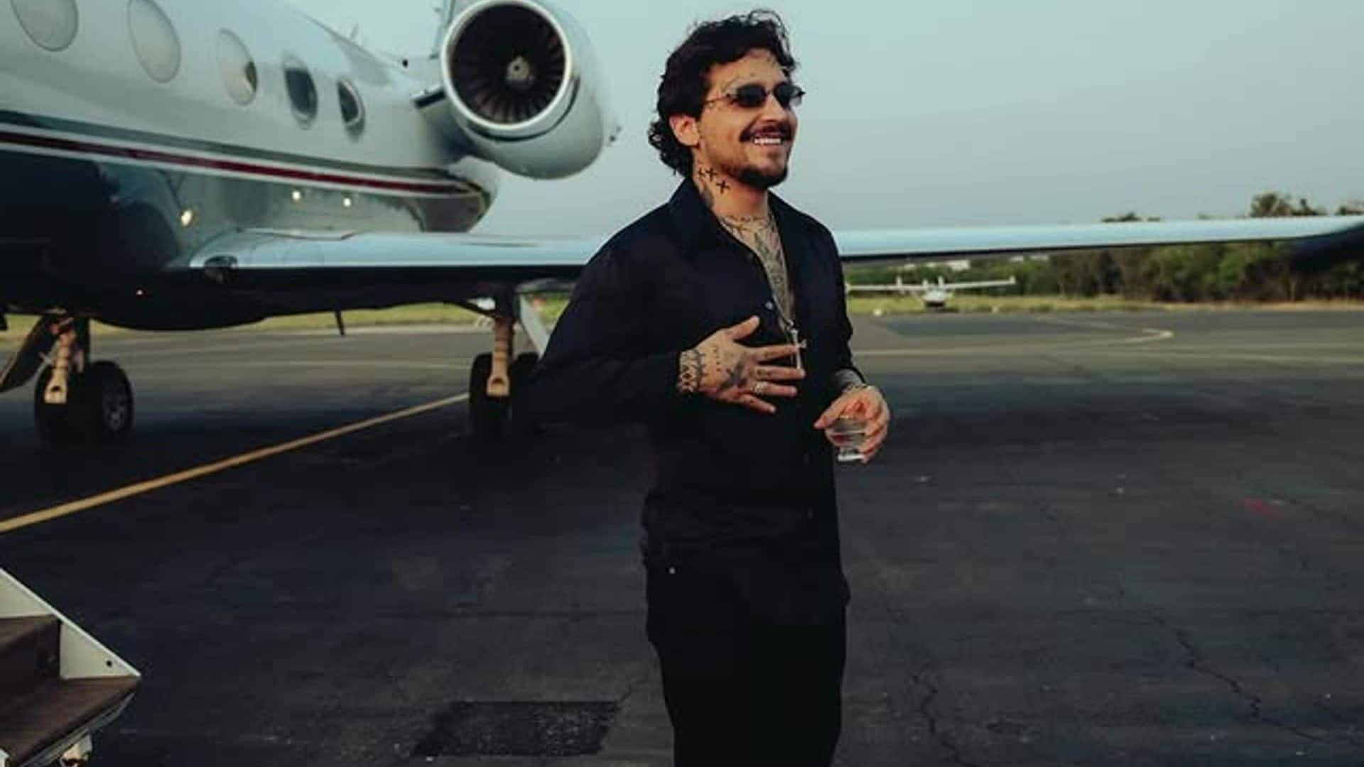 Christian Nodal gets real with shirtless workout routine