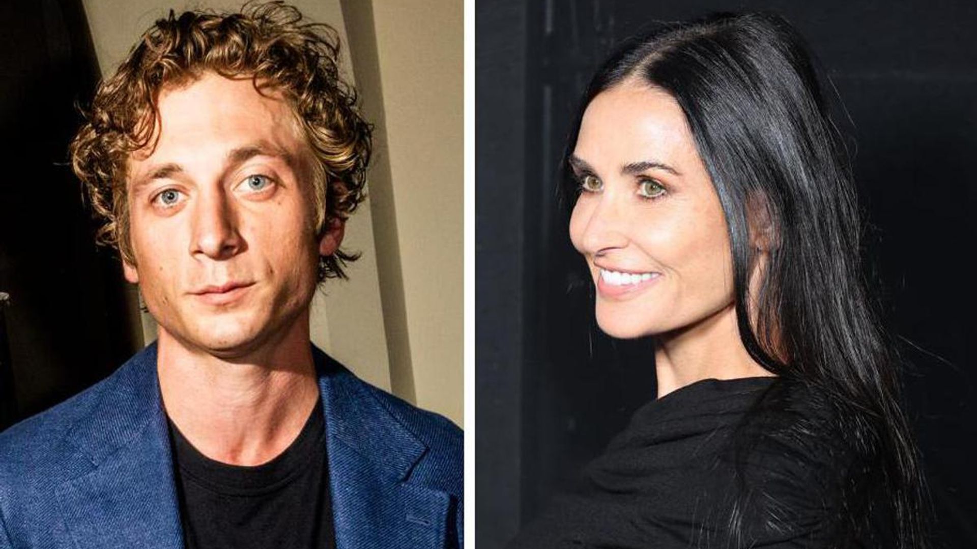 Jeremy Allen White meets Demi Moore’s dog Pilaf