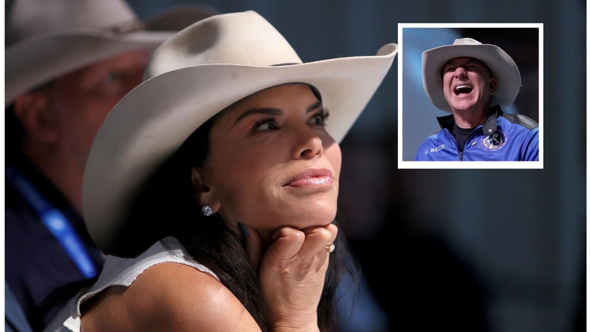 Jeff Bezos’ girlfriend Lauren Sanchez is still wearing a diamond you can see from space on her engagement finger