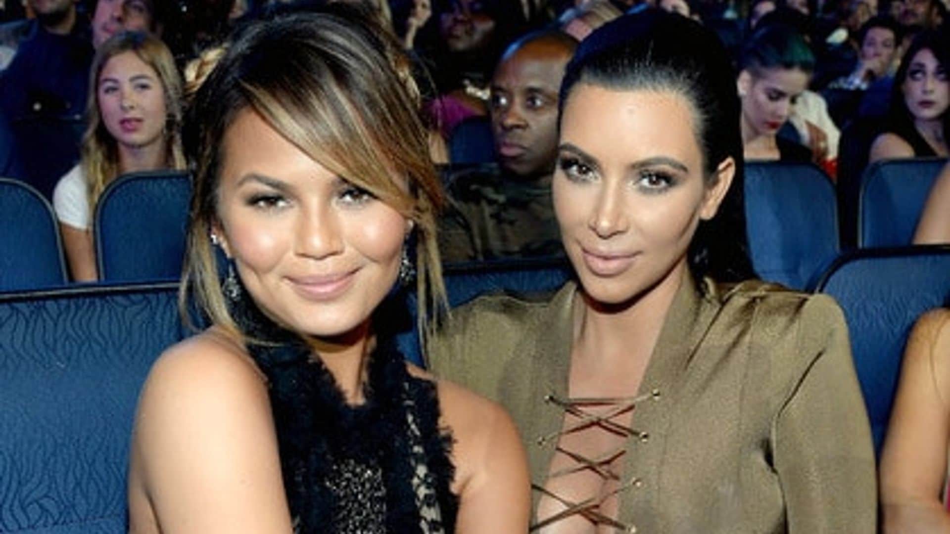Chrissy Teigen's maternity style tips from Kim Kardashian: 'She told me to go stretchy'