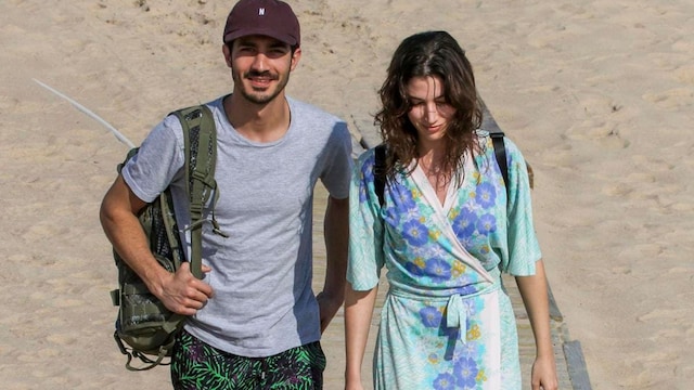 Ursula Corbero and Chino Darin enjoy a sunny beach day in Uruguay