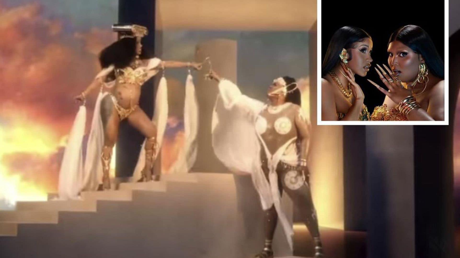 Lizzo starts a spicy NSFW rumor about her and Cardi B to promote their new song ‘Rumors’