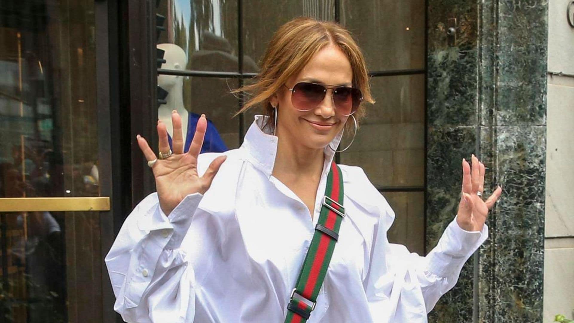 Stepmom duties: Jennifer Lopez and Ben Affleck’s eldest daughter Violet steps out in NYC