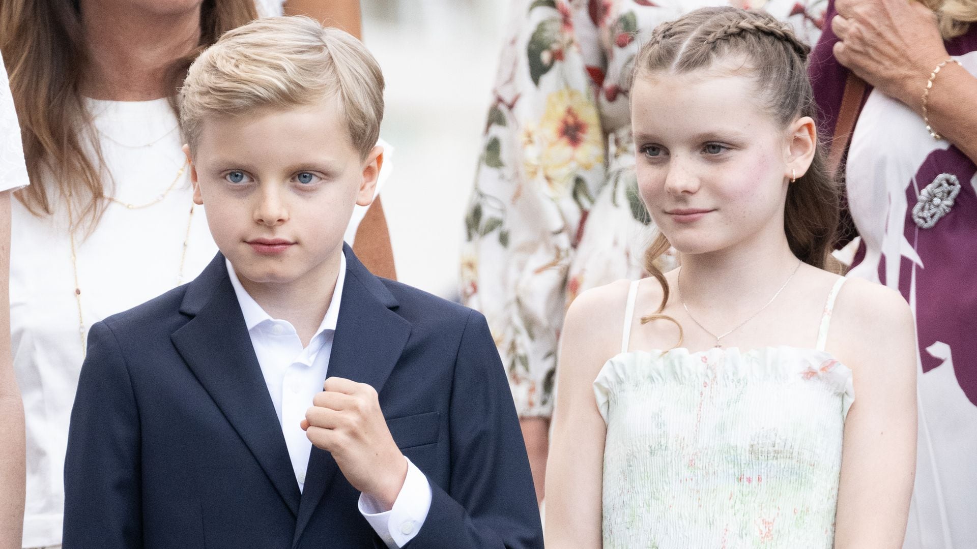 Princess Gabriella and Prince Jacques of Monaco return to school