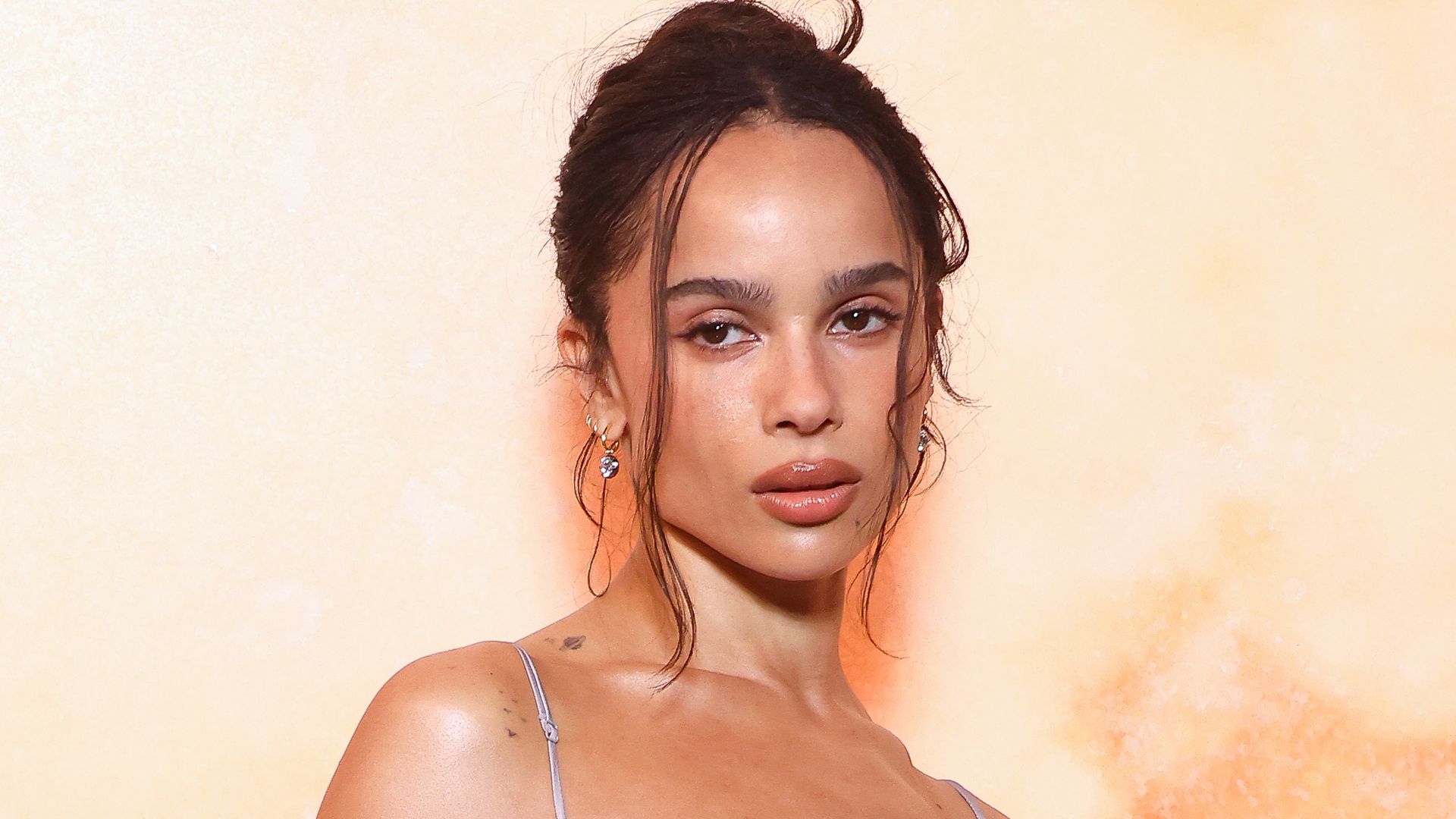 Zoë Kravitz looks effortless cool in cropped vest and massive diamonds: See her look!
