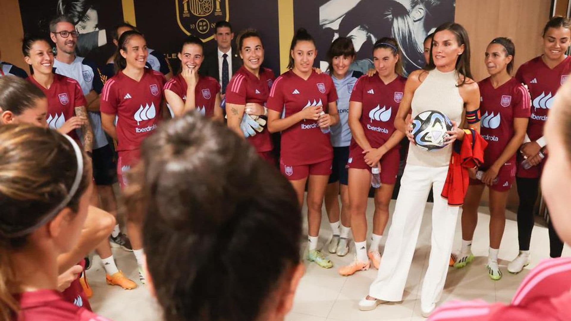Move over Ted Lasso! Queen Letizia heads to the pitch ahead of FIFA Women’s World Cup