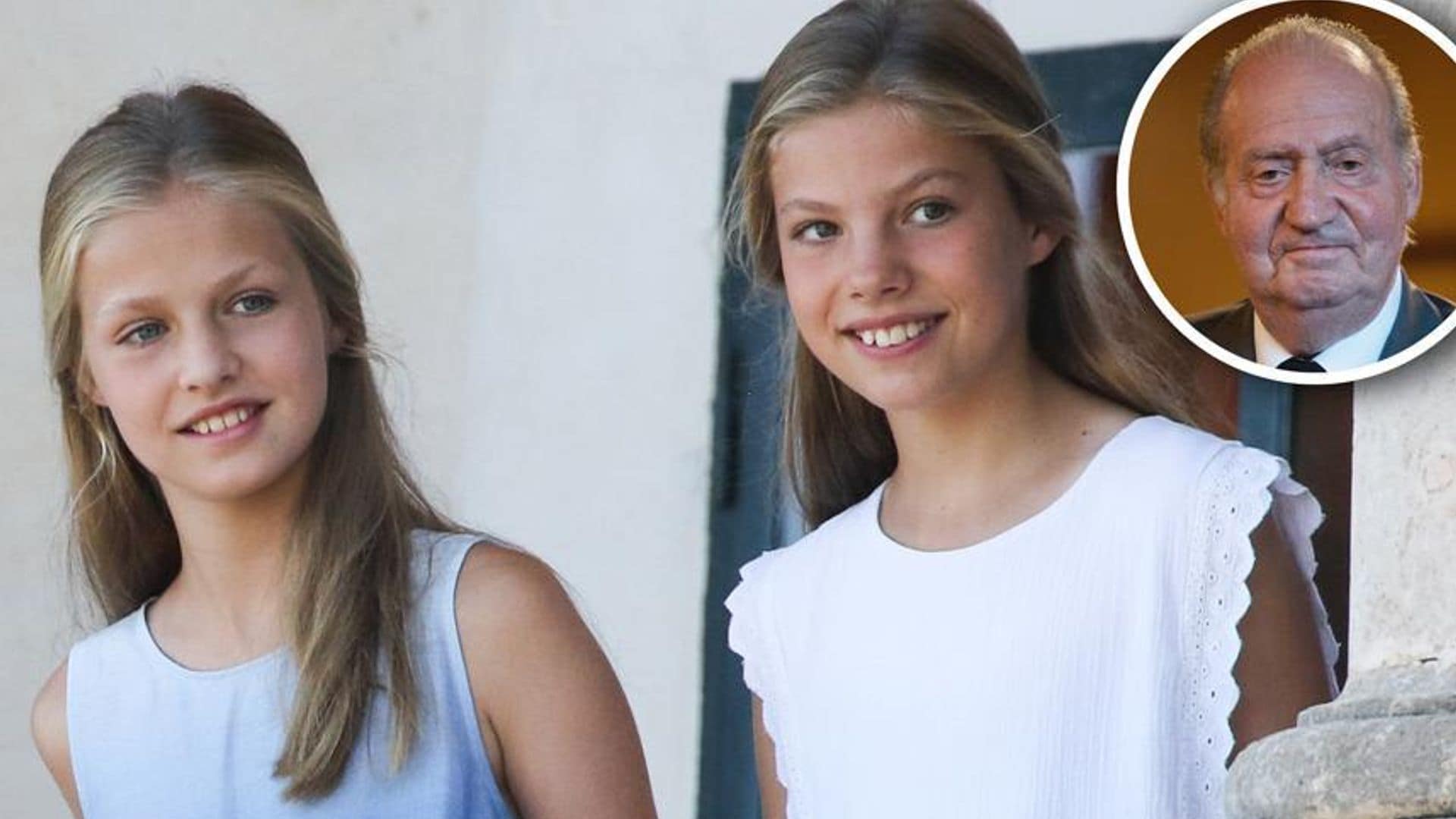 The 'personal' gift the Spanish princesses gave their grandfather at the hospital