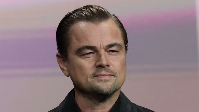 US actor Leonardo DiCaprio stands onstage during the CinemaCon 2025 Warner Bros Pictures presentation at The Colosseum at Caesars Palace in Las Vegas, Nevada on April 1, 2025. 