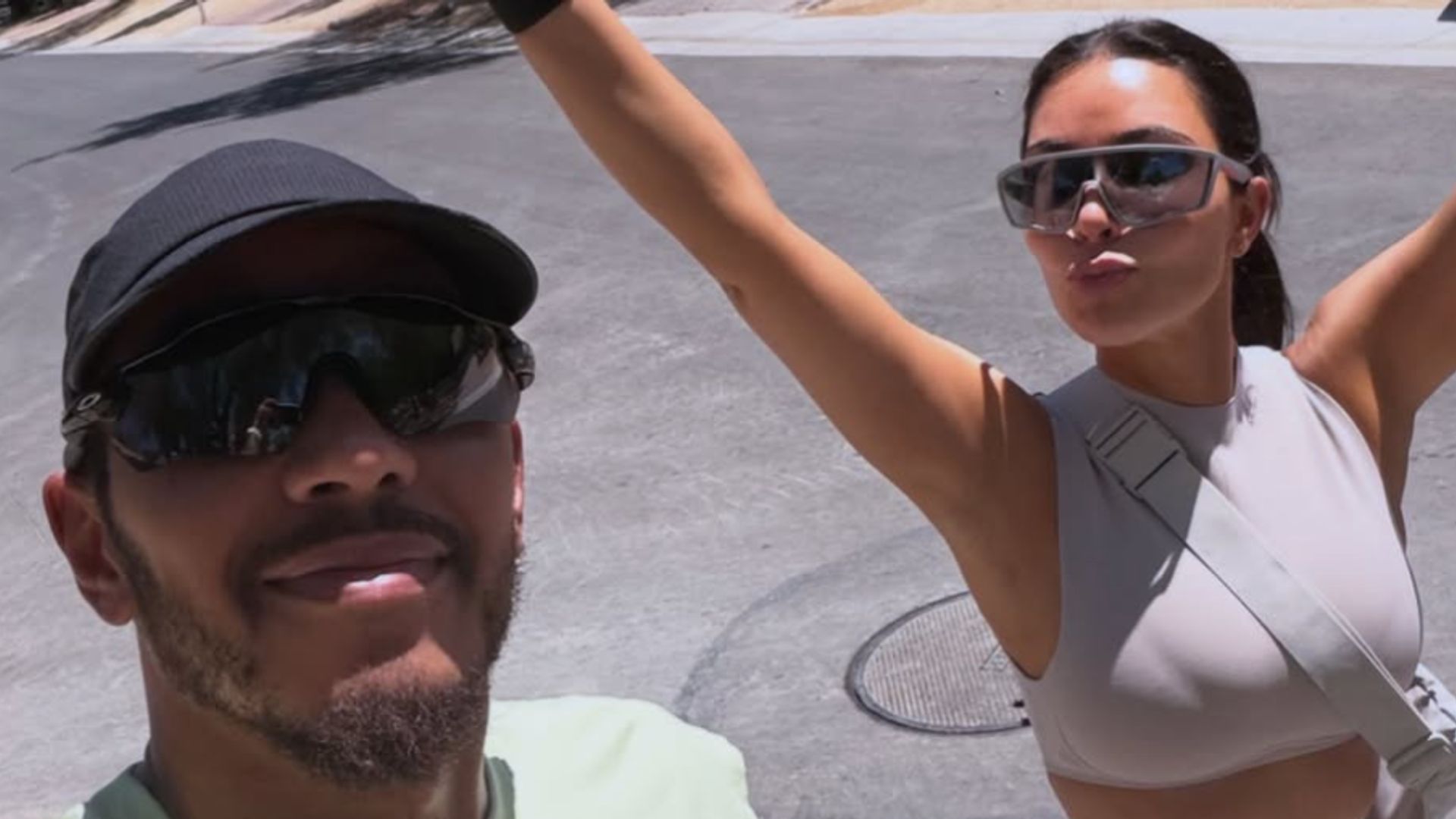 Lewis Hamilton shares candid photos with Kim Kardashian during ‘recharging’ break