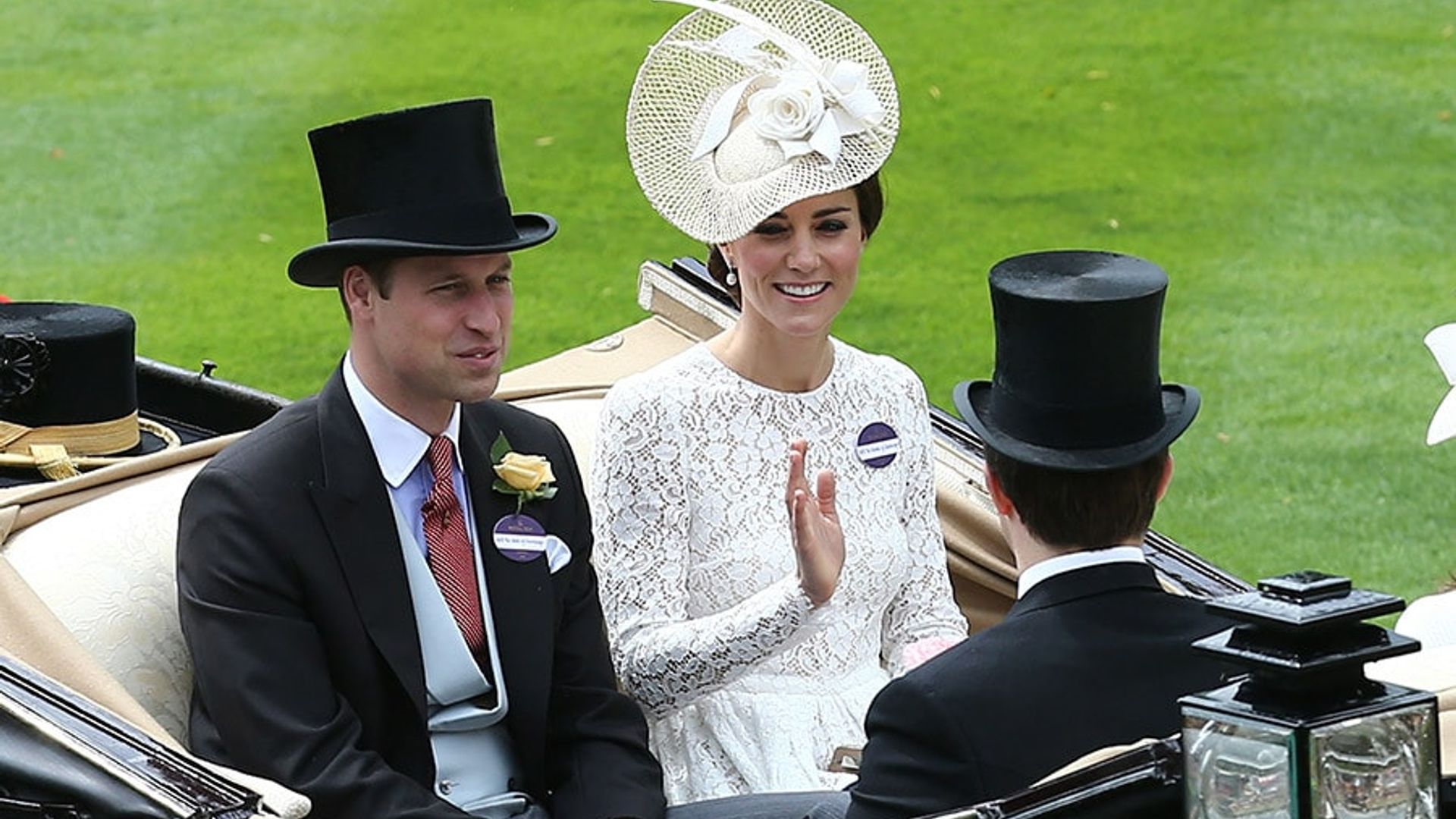 Kate Middleton makes her Royal Ascot debut in white lace Dolce & Gabbana dress Kate Middleton makes her Royal Ascot debut in white lace Dolce & Gabbana dress