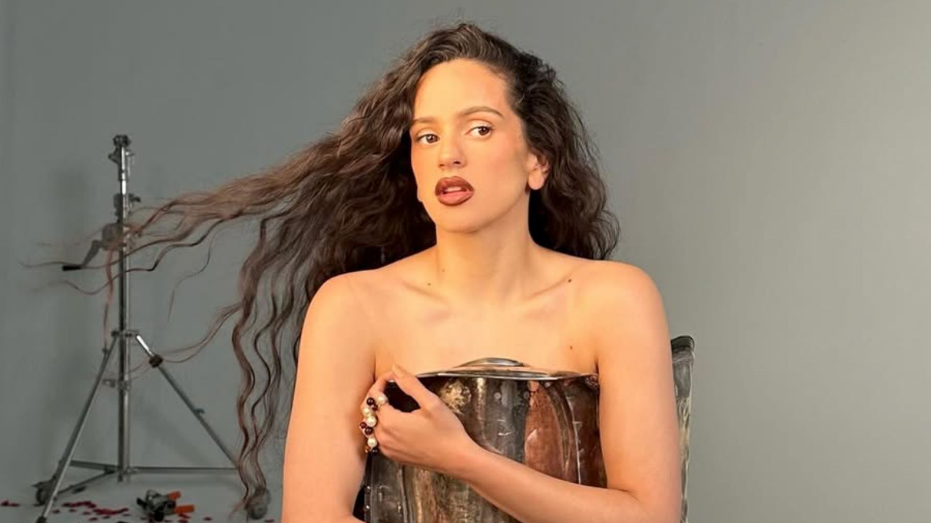 Rosalía turns heads in velvet bikini as she shares dreamy summer recap between LUX Tour shows